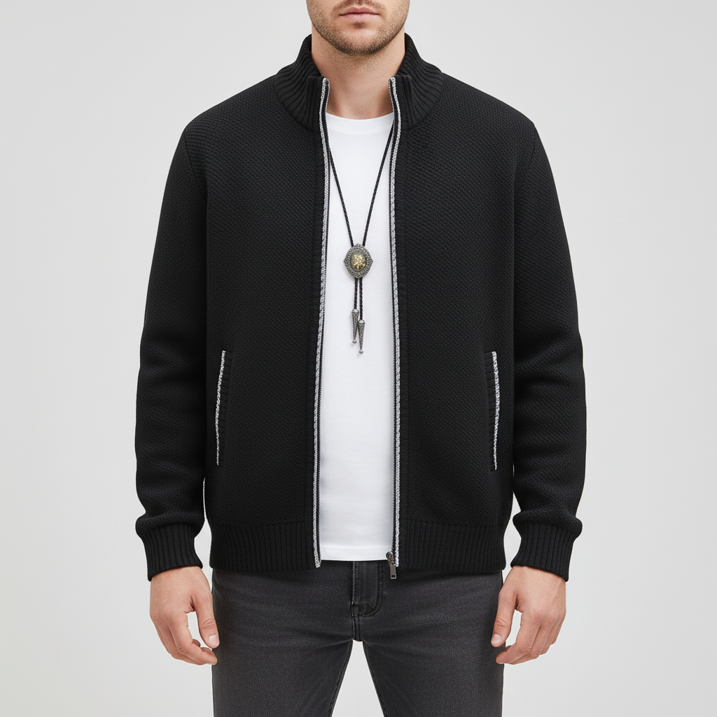 Nordspur | Knitted Zip Front Cardigan