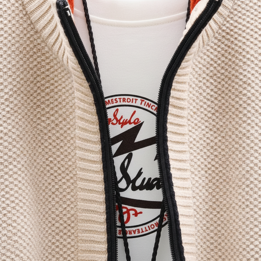 Nordspur | Knitted Zip Front Cardigan