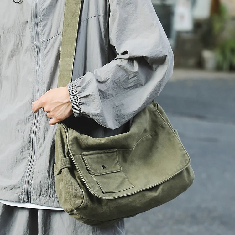 Nordspur | Large Canvas Messenger Bag