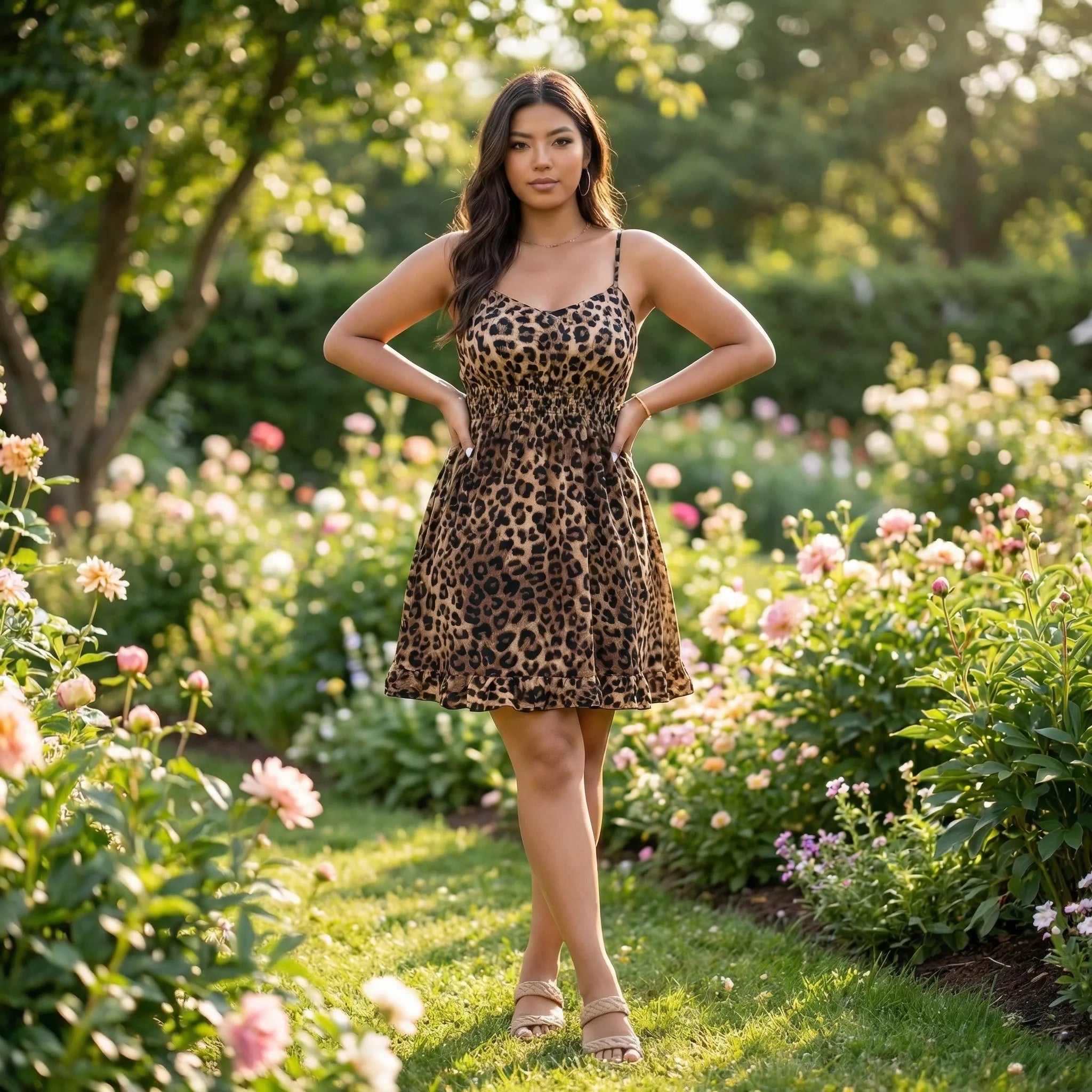 Nordspur | Leoprella Leopard Print A-Line Sun Dress