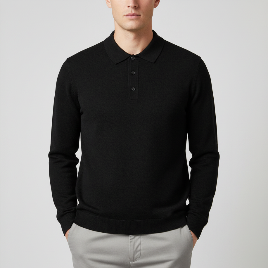 Nordspur | Long Sleeve Knit Polo