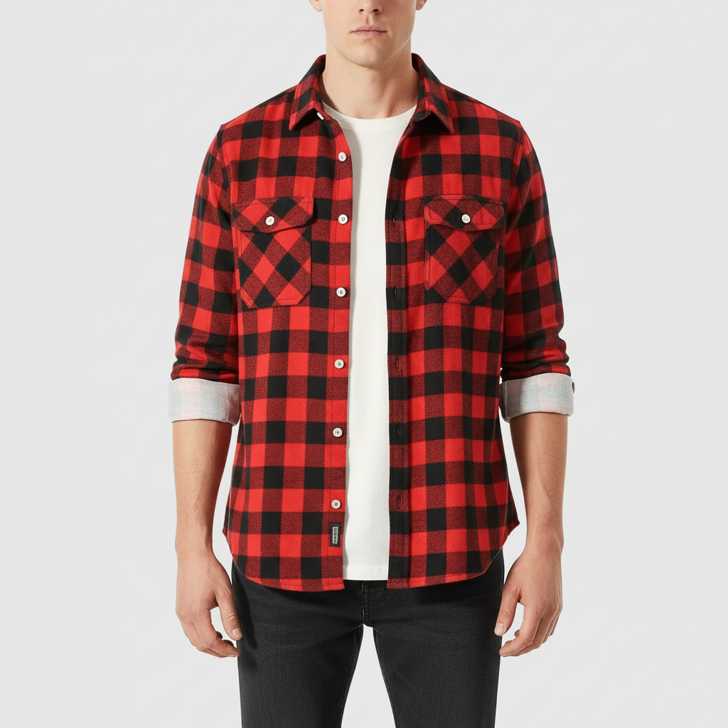 Nordspur | Long Sleeve Plaid Shirt