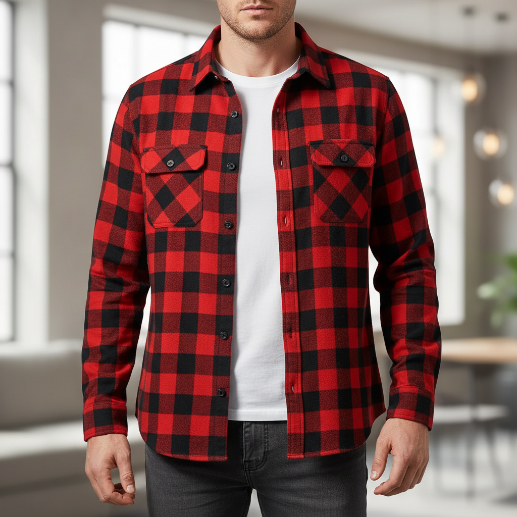 Nordspur | Long Sleeve Plaid Shirt