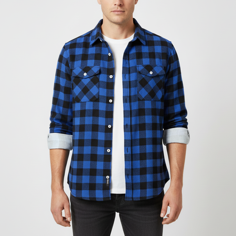 Nordspur | Long Sleeve Plaid Shirt