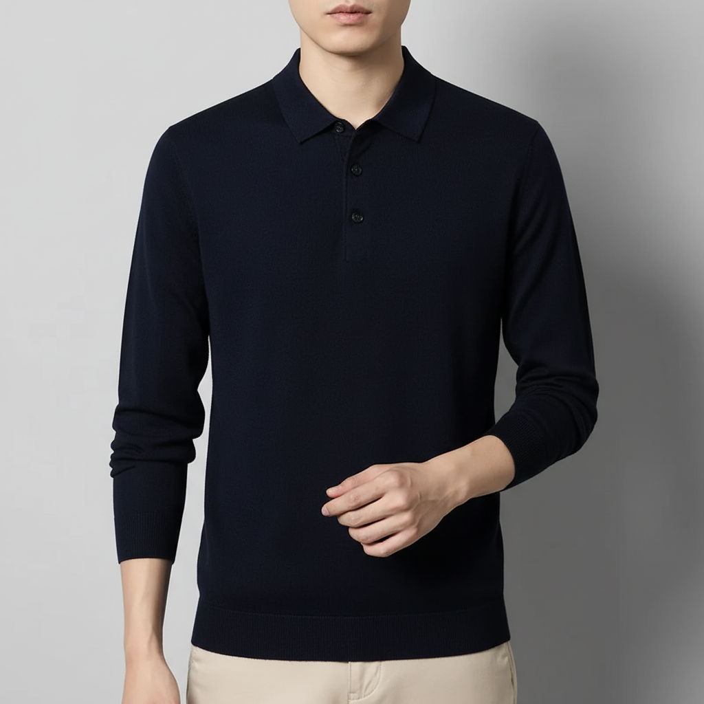 Nordspur | Long Sleeve Polo Pullover