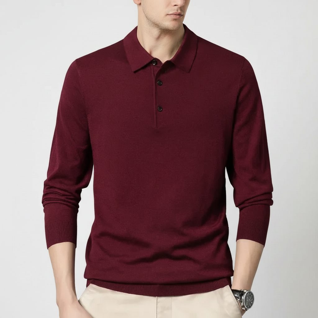 Nordspur | Long Sleeve Polo Pullover
