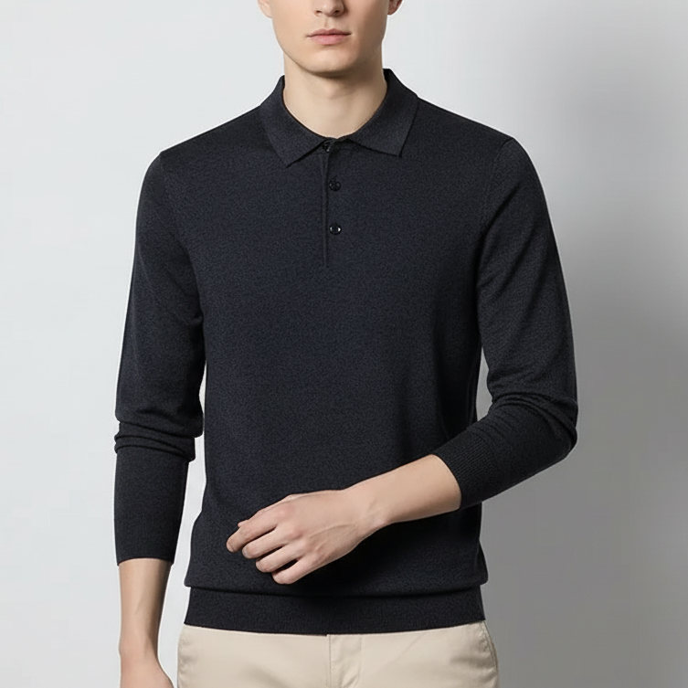 Nordspur | Long Sleeve Polo Pullover