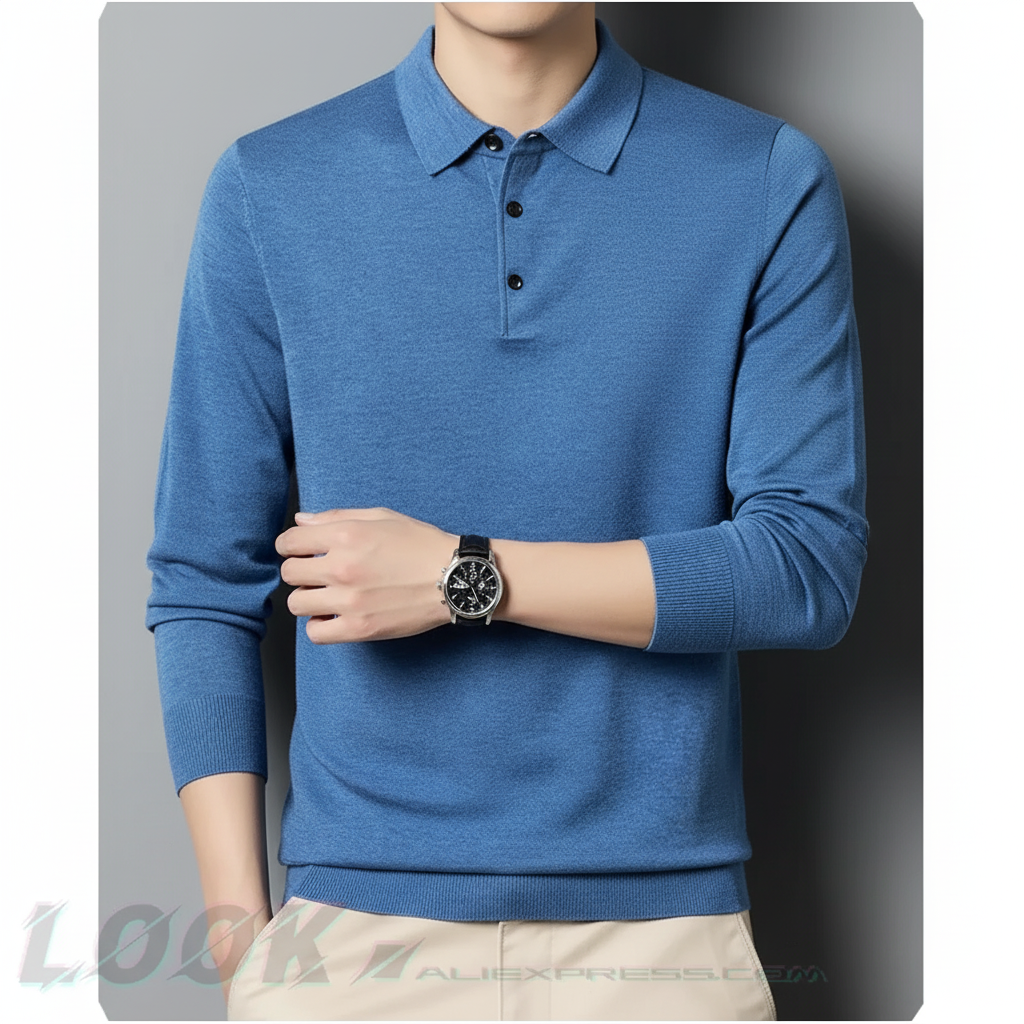 Nordspur | Long Sleeve Polo Pullover