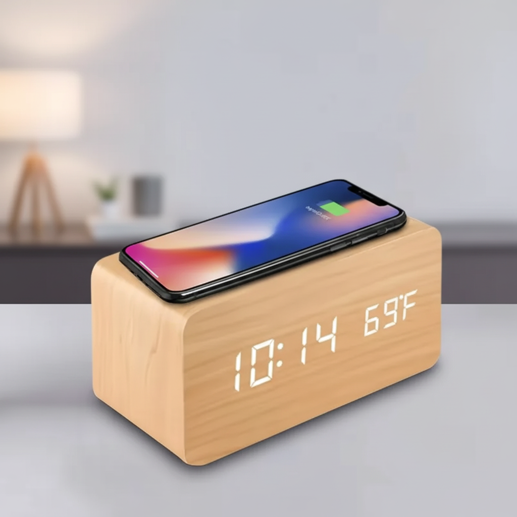Nordspur | Lumnora Digital LED Wooden Alarm Clock