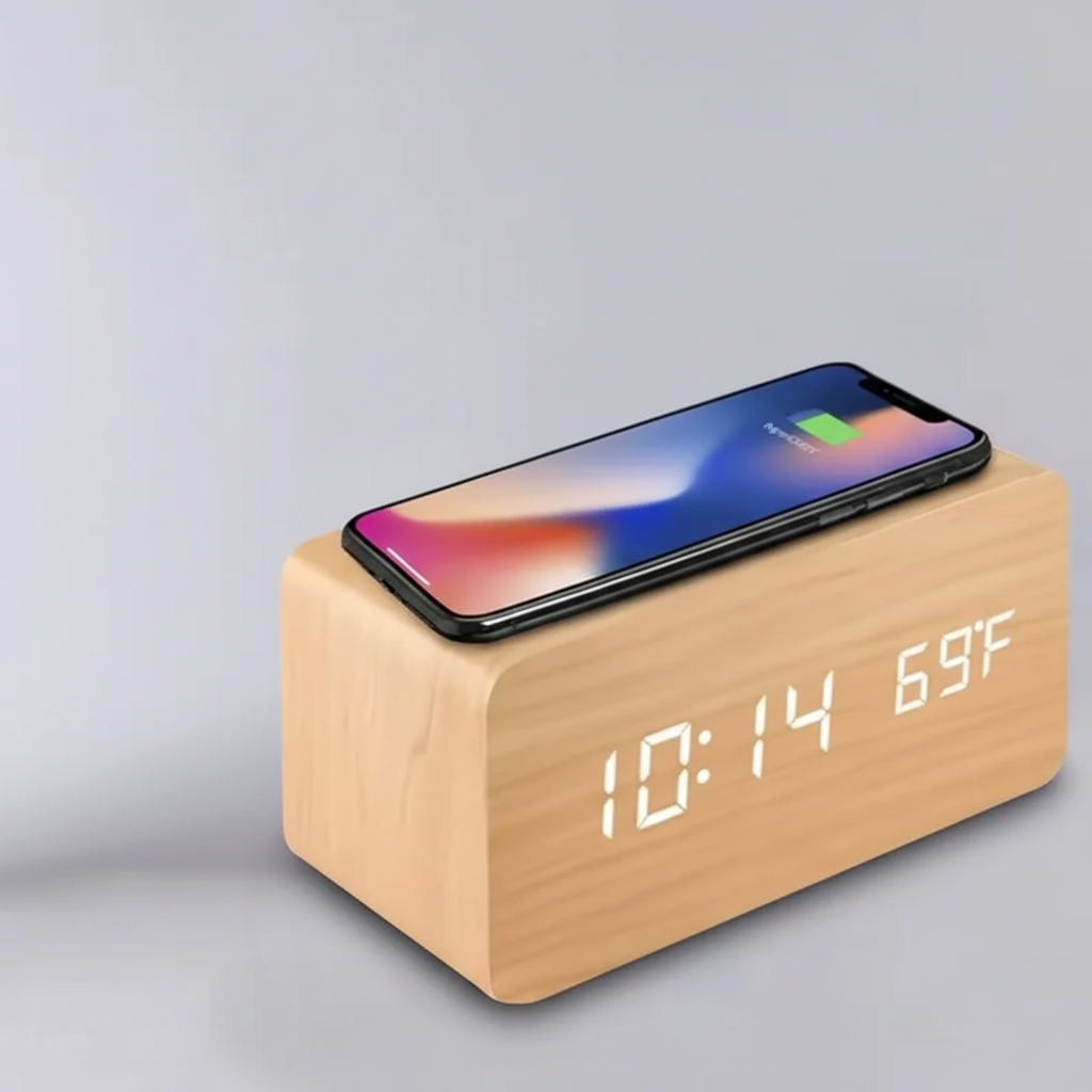 Nordspur | Lumnora Digital LED Wooden Alarm Clock