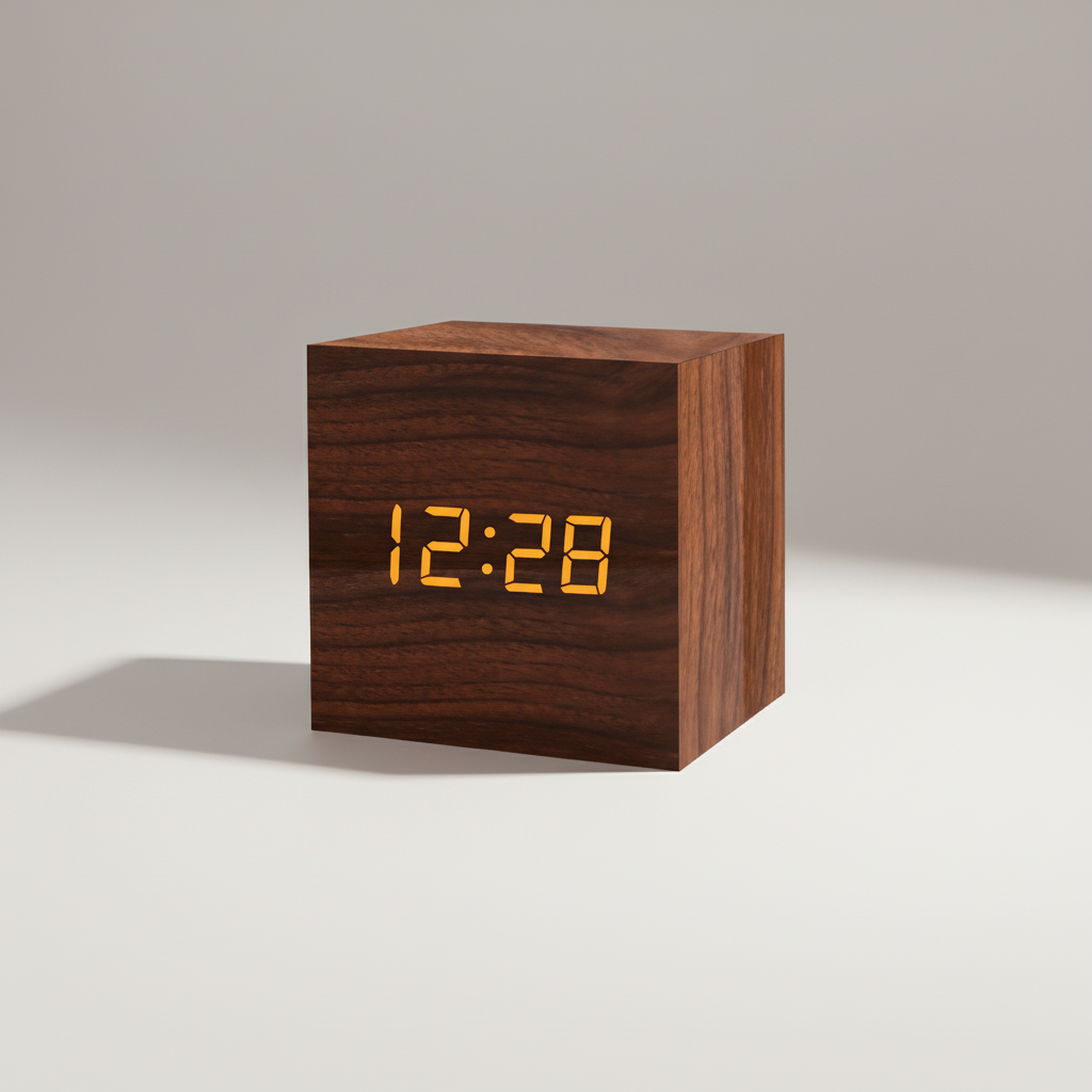 Nordspur | Lumnovox Minimal Wooden Digital Alarm