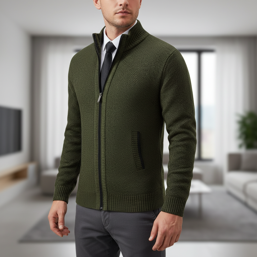 Nordspur | Men Casual Zip Cardigan