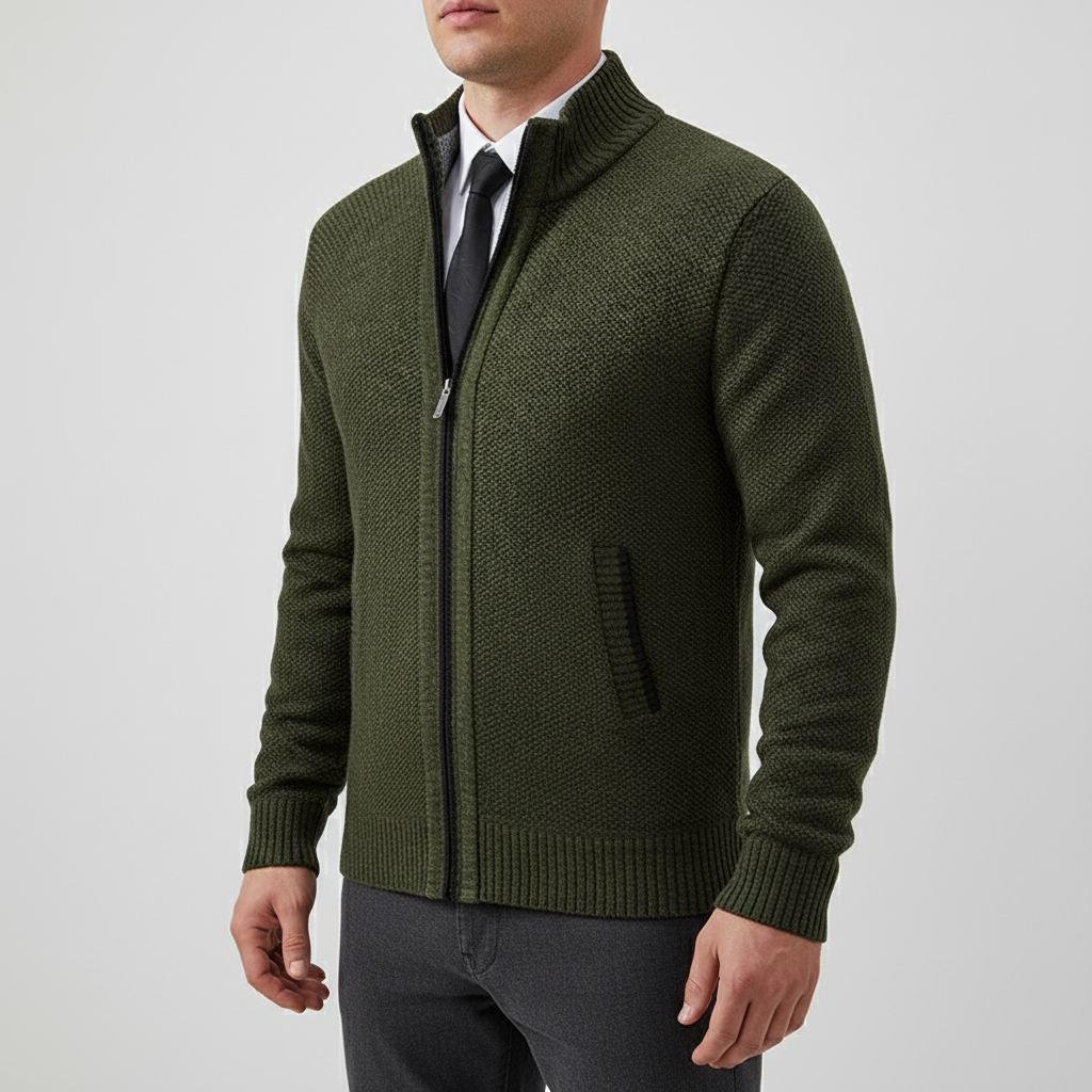 Nordspur | Men Casual Zip Cardigan