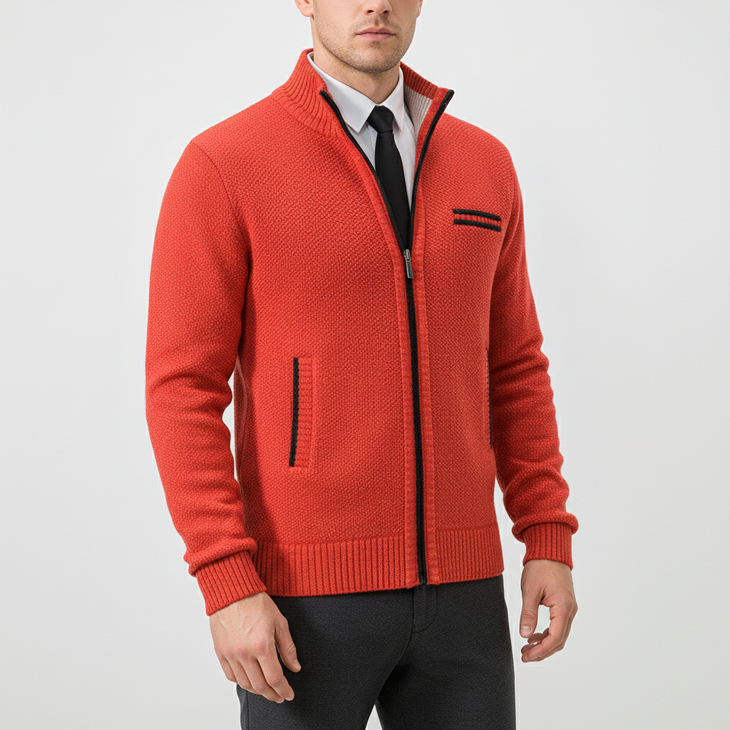 Nordspur | Men Casual Zip Cardigan