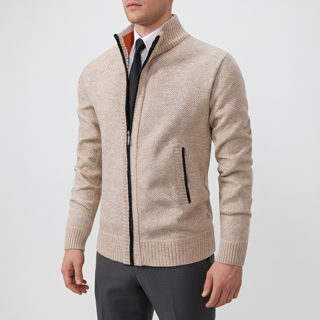Nordspur | Men Casual Zip Cardigan
