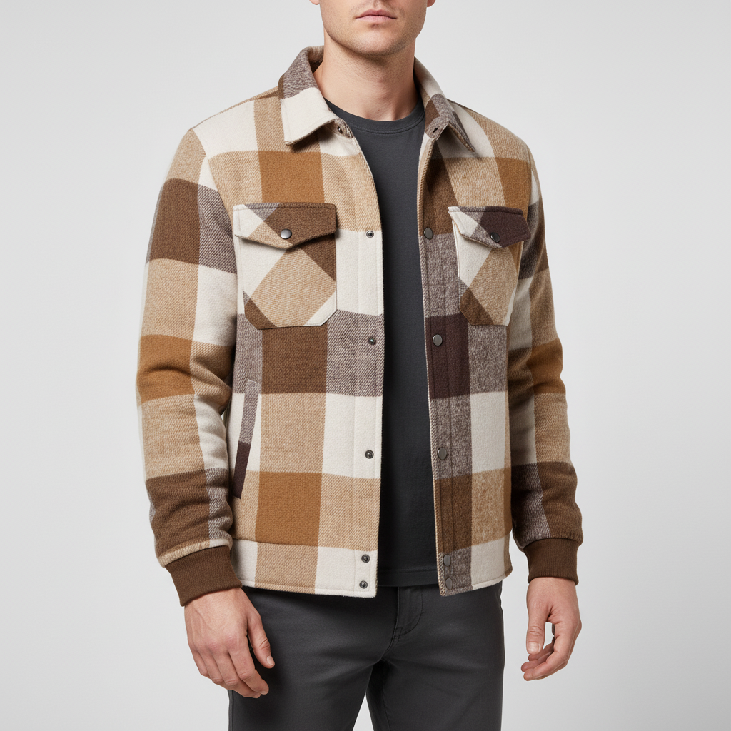 Nordspur | Men S Plaid Shirt Jacket