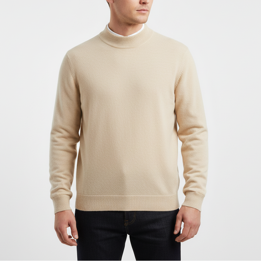 Nordspur | Men Wool Mock Neck Pullover