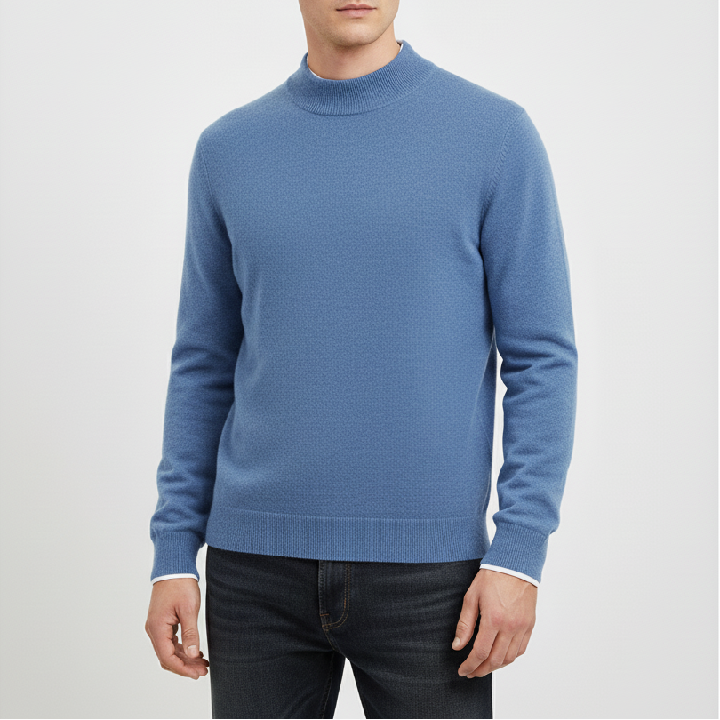 Nordspur | Men Wool Mock Neck Pullover