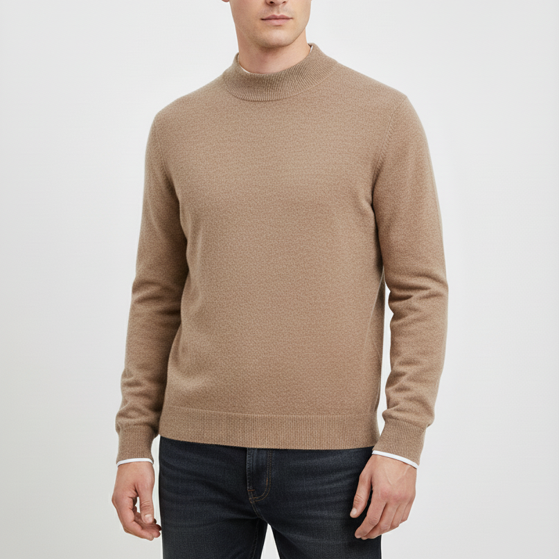 Nordspur | Men Wool Mock Neck Pullover