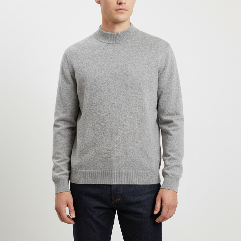 Nordspur | Men Wool Mock Neck Pullover