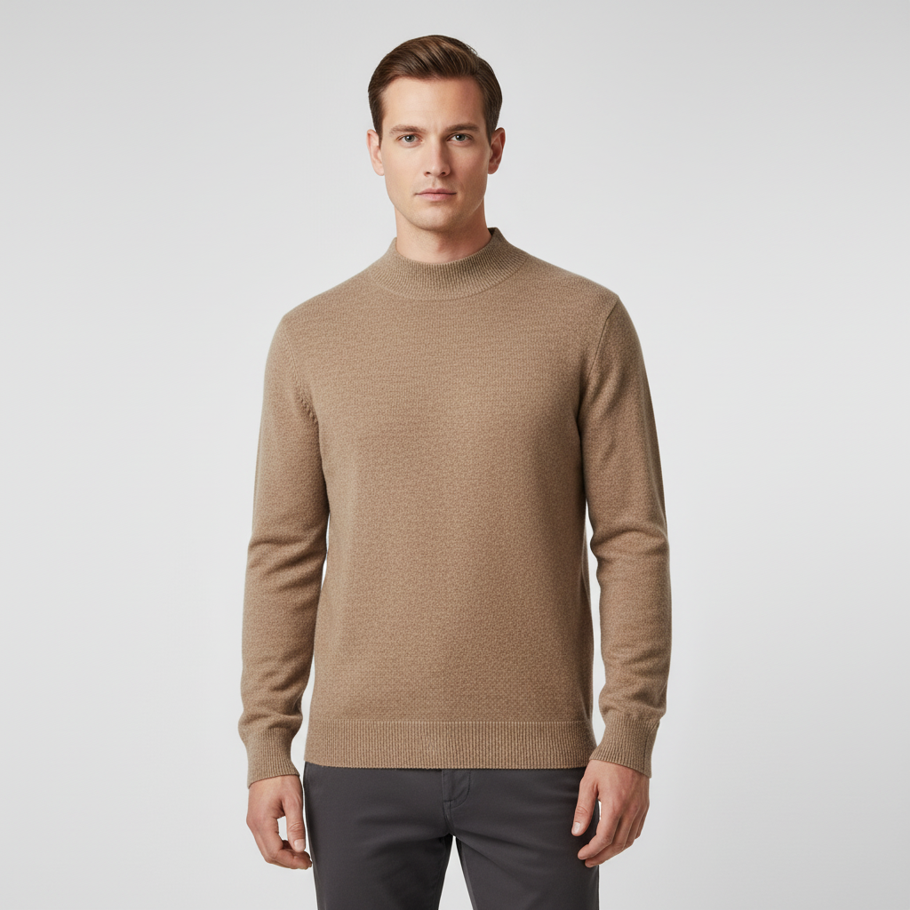 Nordspur | Men Wool Mock Neck Pullover