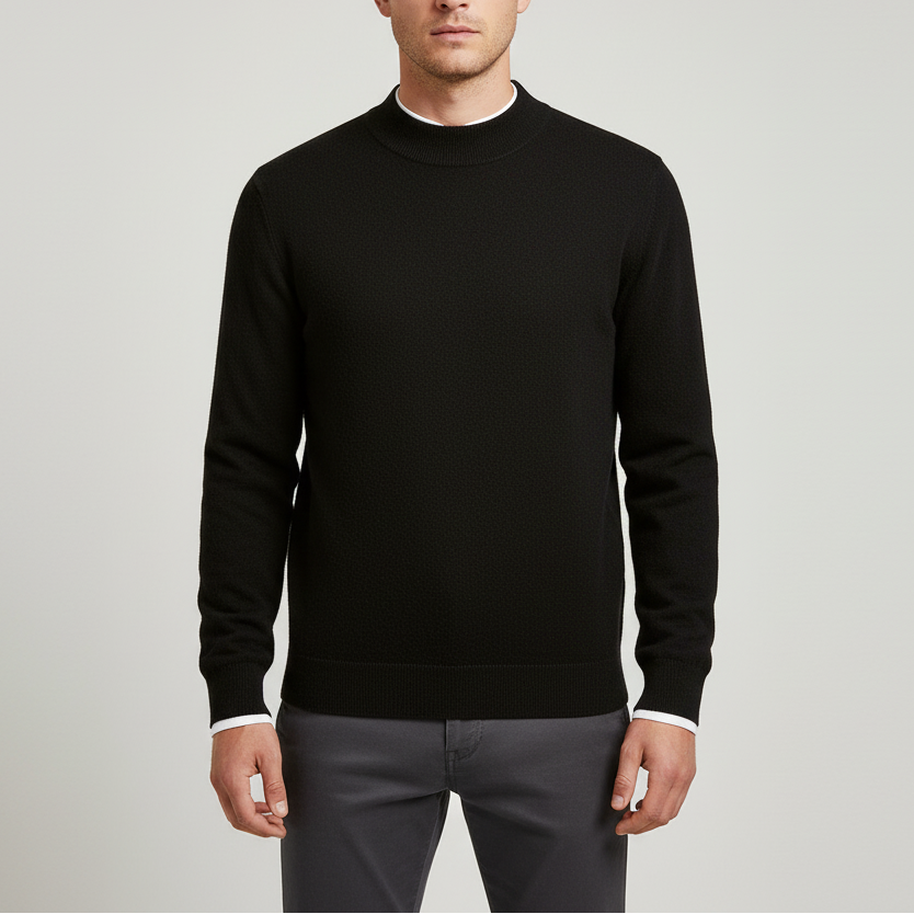Nordspur | Men Wool Mock Neck Pullover