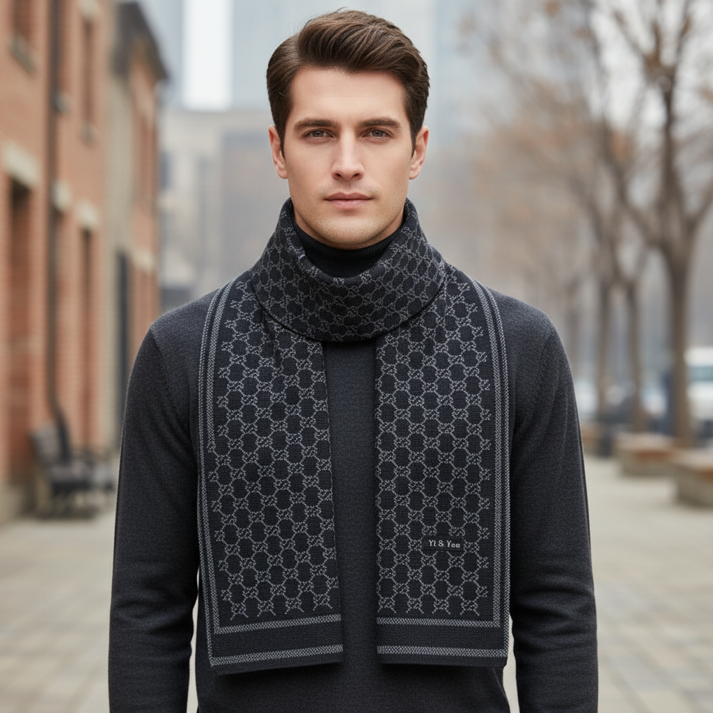 Nordspur | Men Woven Jacquard Scarf
