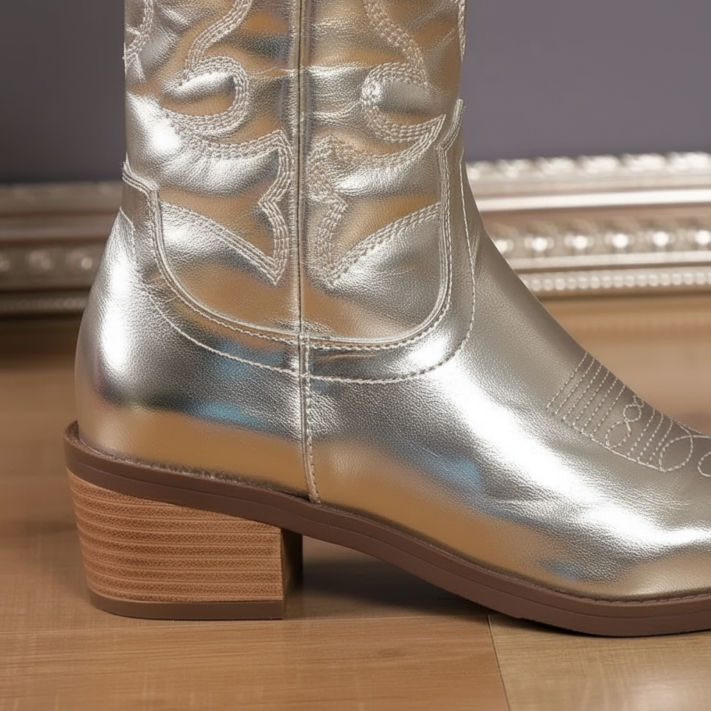 Nordspur | Mid Calf Embroidered Cowboy Boots