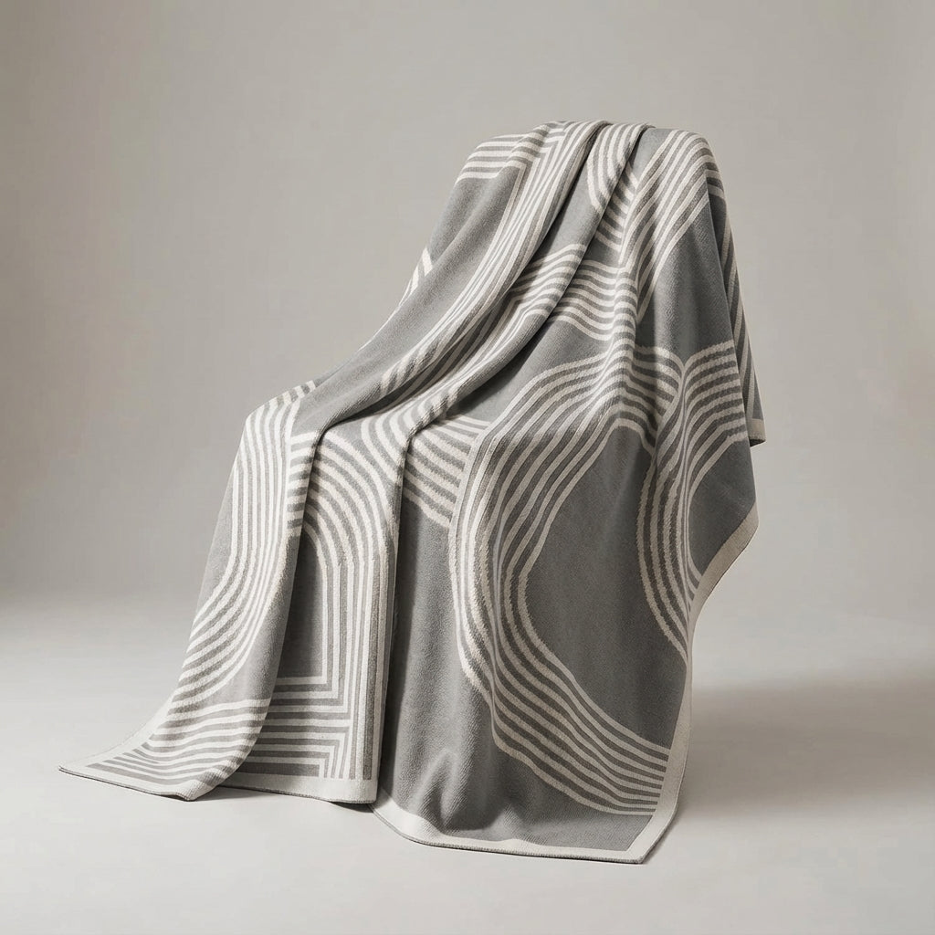 Nordspur | Nordiva Modern Geometric Throw Blanket