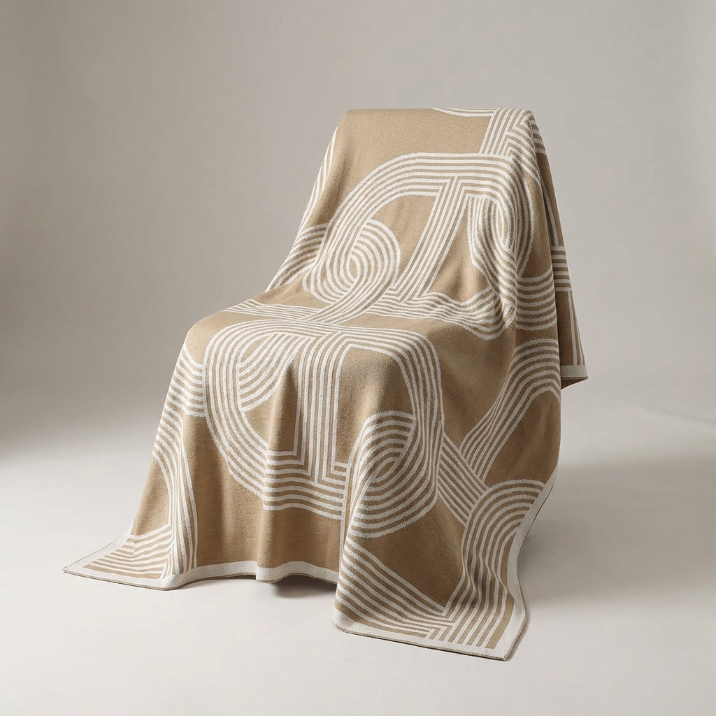 Nordspur | Nordiva Modern Geometric Throw Blanket