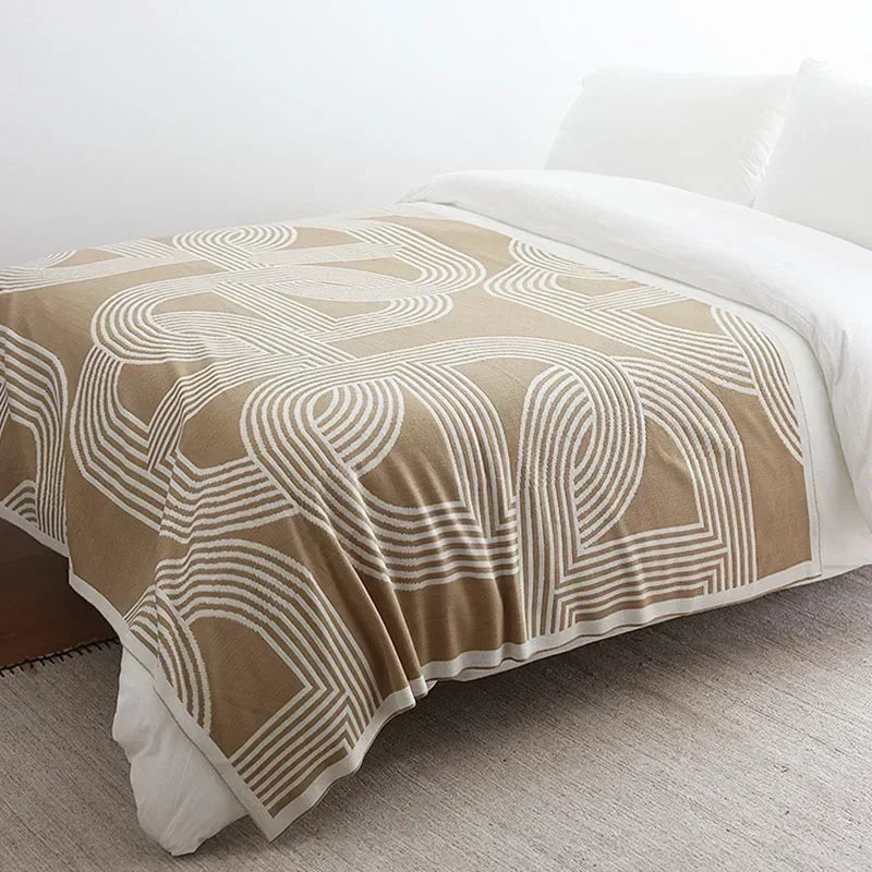 Nordspur | Nordiva Modern Geometric Throw Blanket