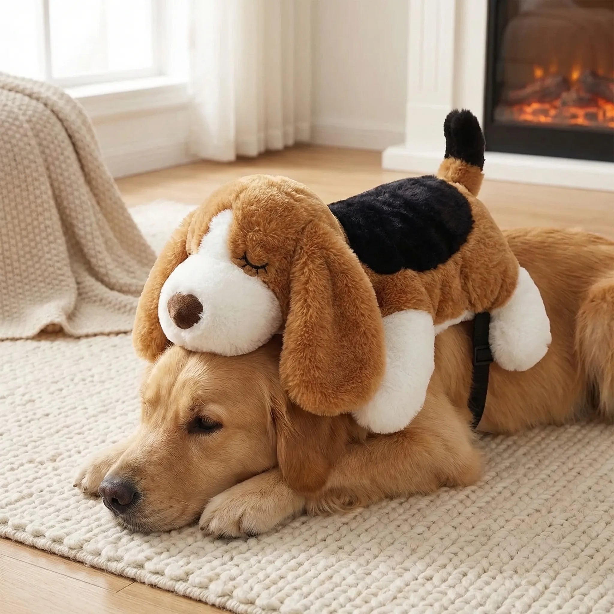 Plüsch Welpenbegleiter mit Herzschlagfunktion für Hunde