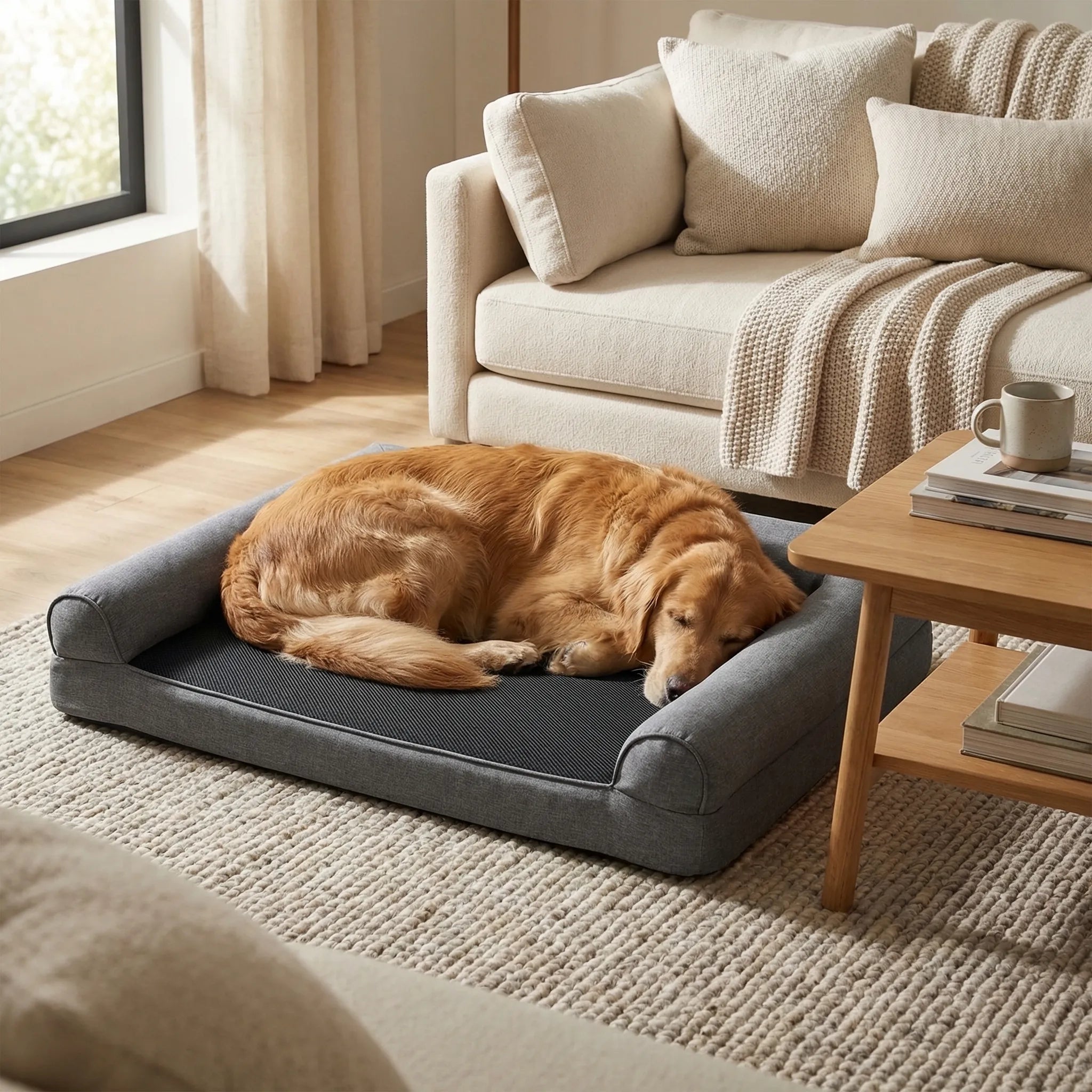 Nordspur | Pawridge L-Shaped Bolster Sofa Dog Bed