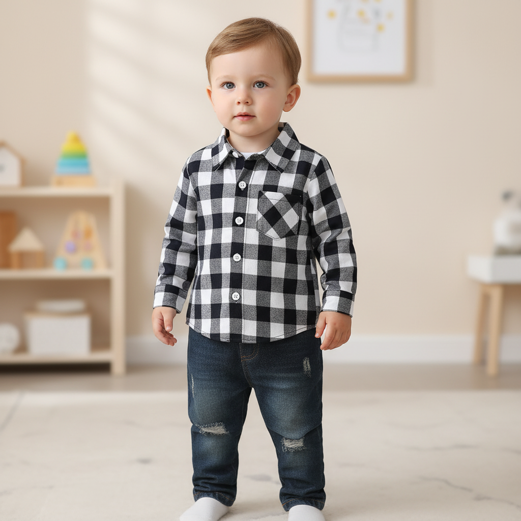 Nordspur | Plaid Flannel Shirt Set