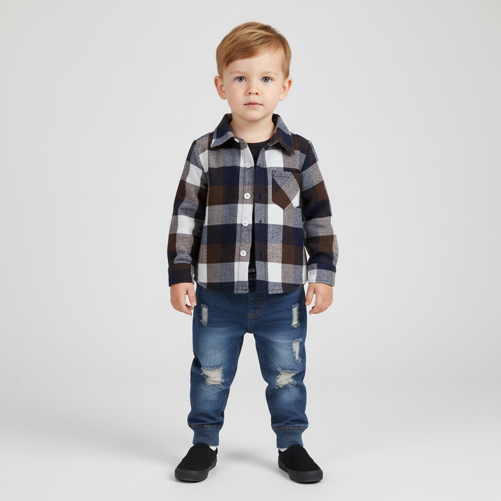 Nordspur | Plaid Flannel Shirt Set
