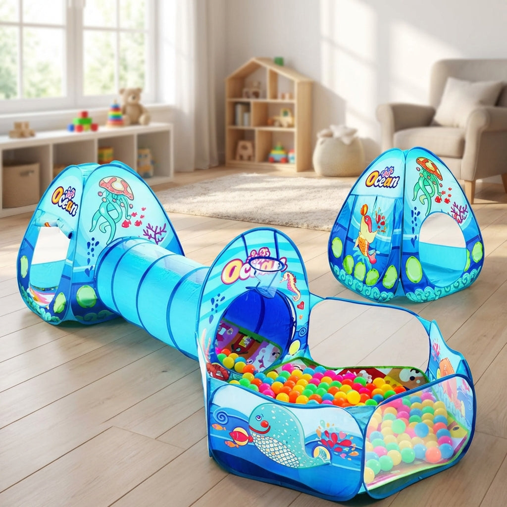 Nordspur | Playqube Foldable 3 In 1 Play Tent