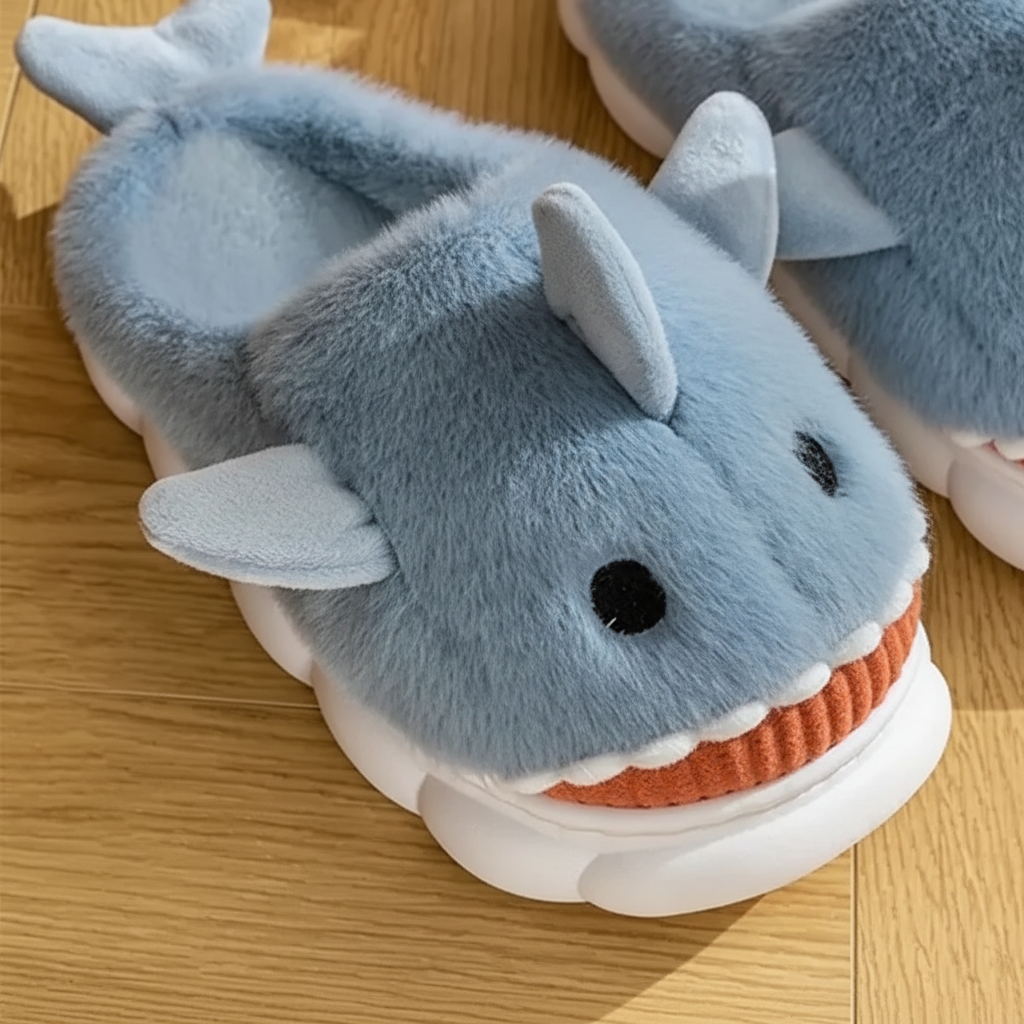 Nordspur | Plush Cartoon Shark Slippers