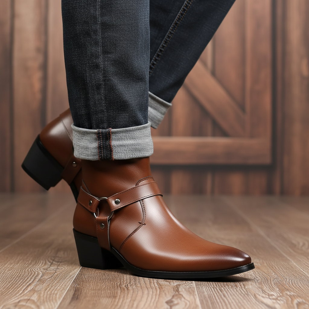 Nordspur | Pointed Toe Leather Ankle Boot