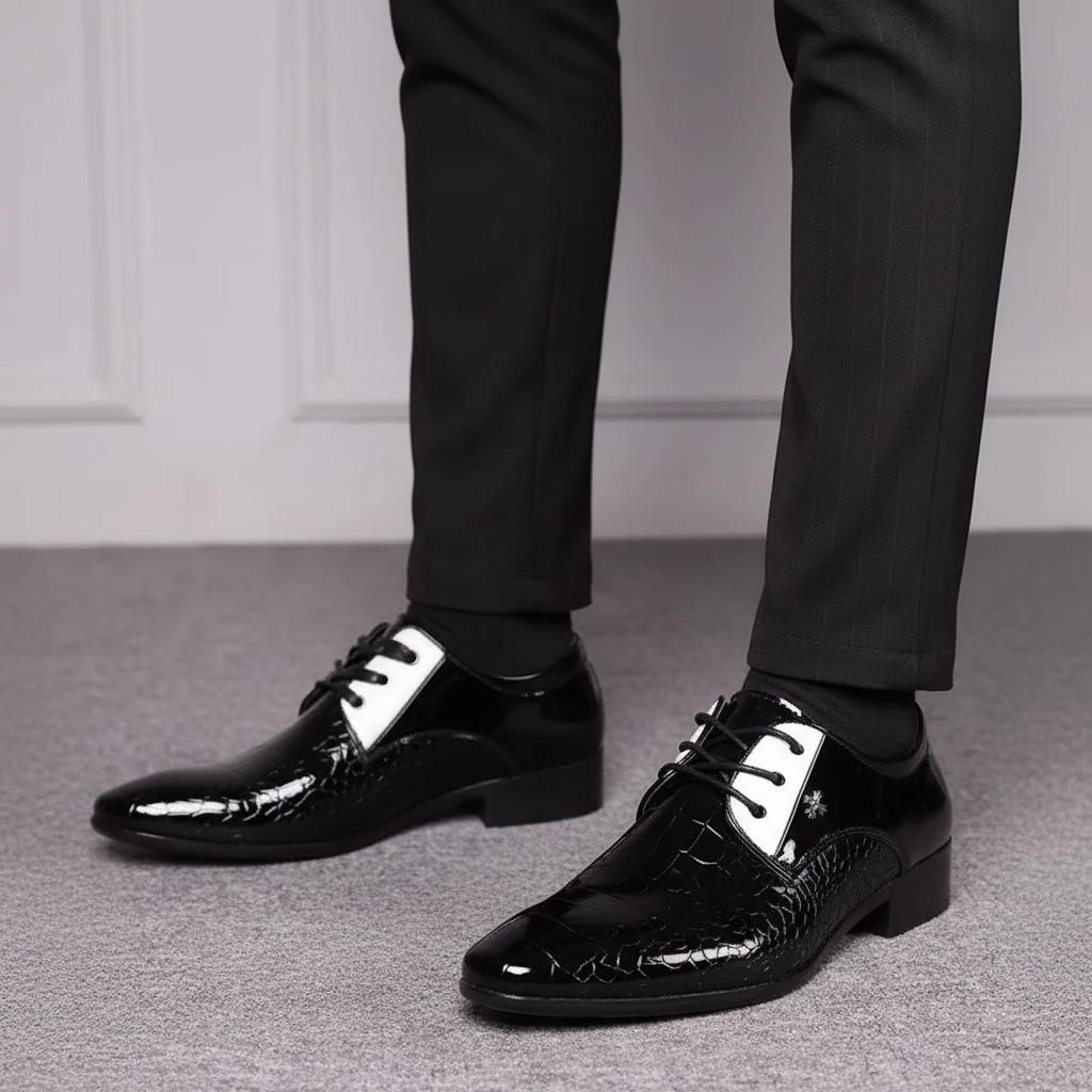 Nordspur | Pointed Toe Patent Leather Oxford