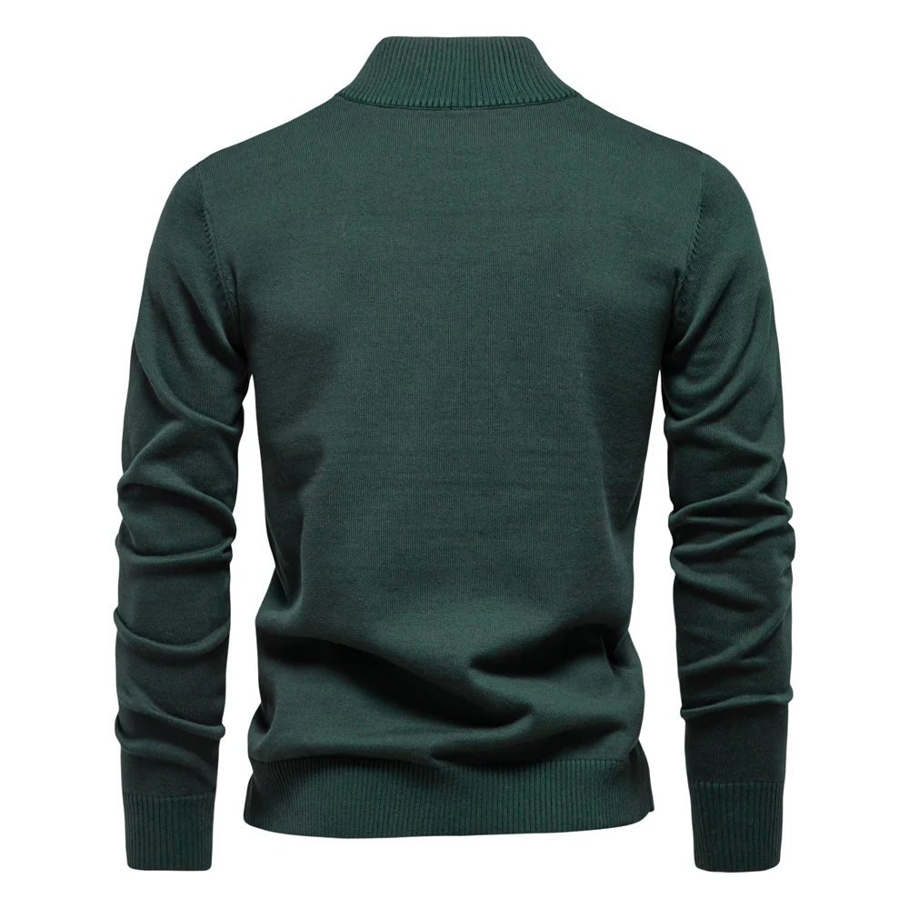 Nordspur | Quarter Zip Cotton Sweater