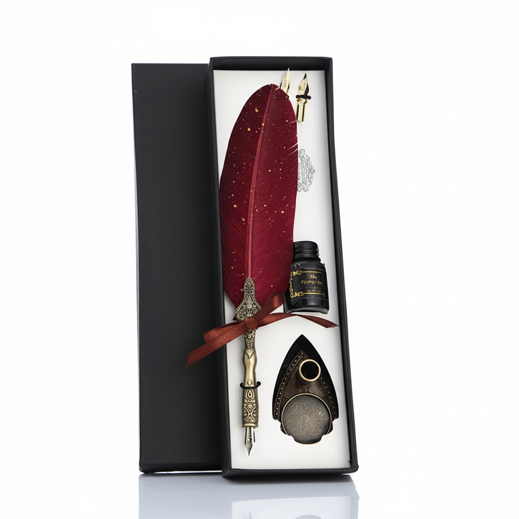 Nordspur | Quillora Vintage Style Feather Pen Set
