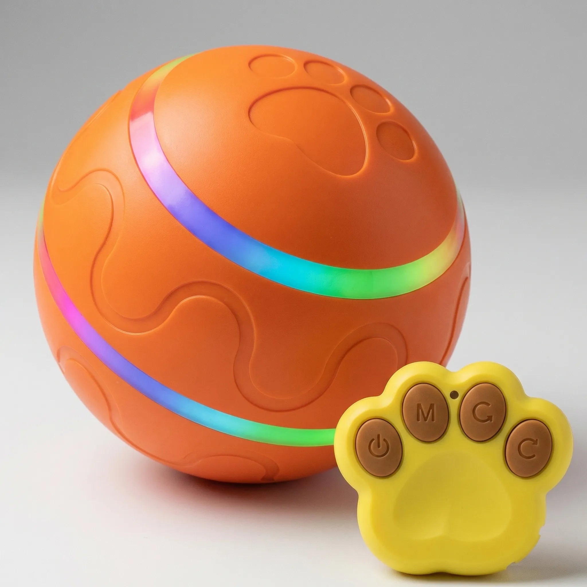 Interaktiver Hundeball mit Fernbedienung und LED-Lichtern