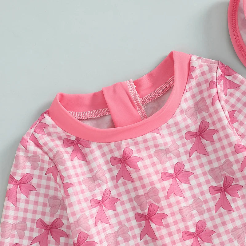 Nordspur | Rosabow Long Sleeve Toddler Swimsuit