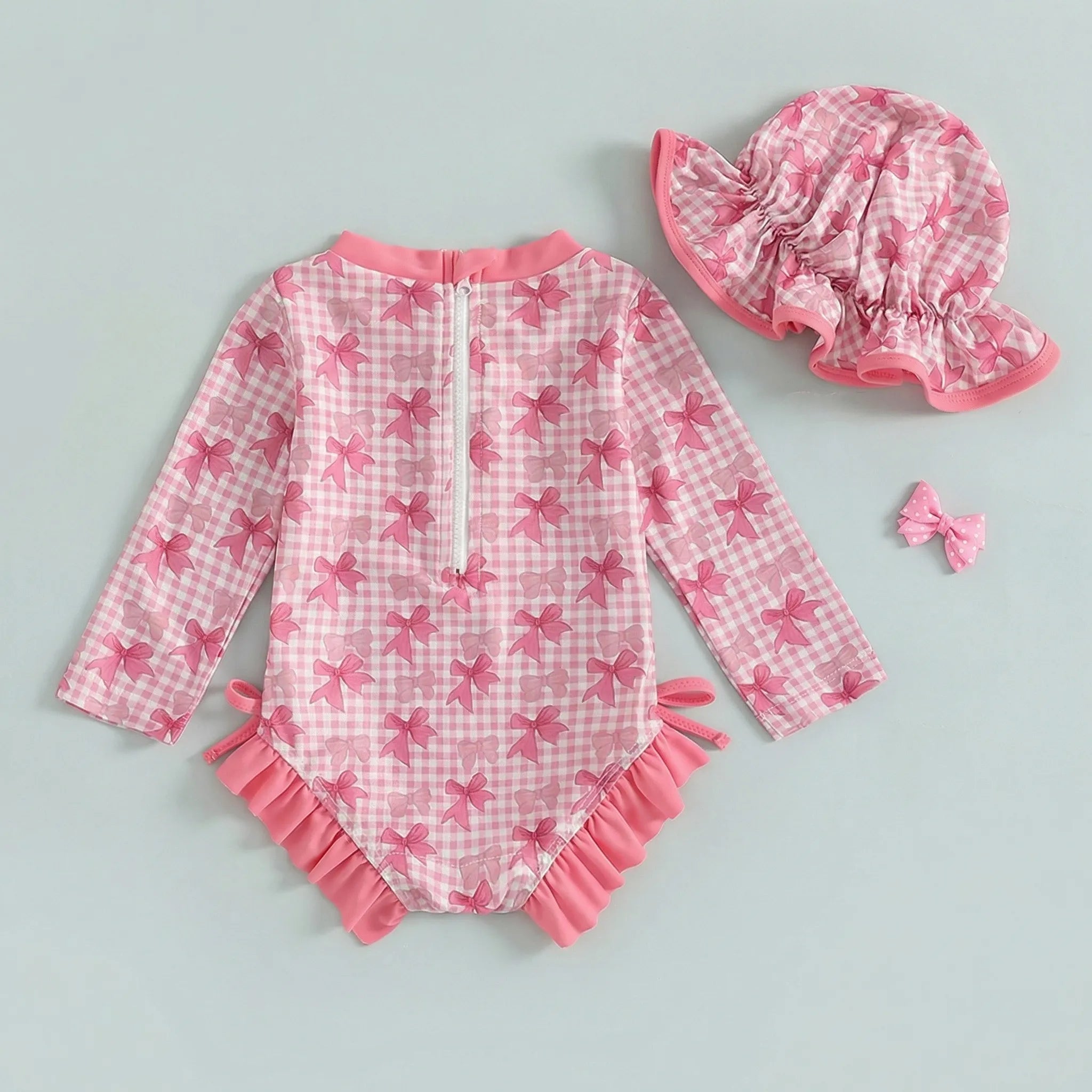 Nordspur | Rosabow Long Sleeve Toddler Swimsuit