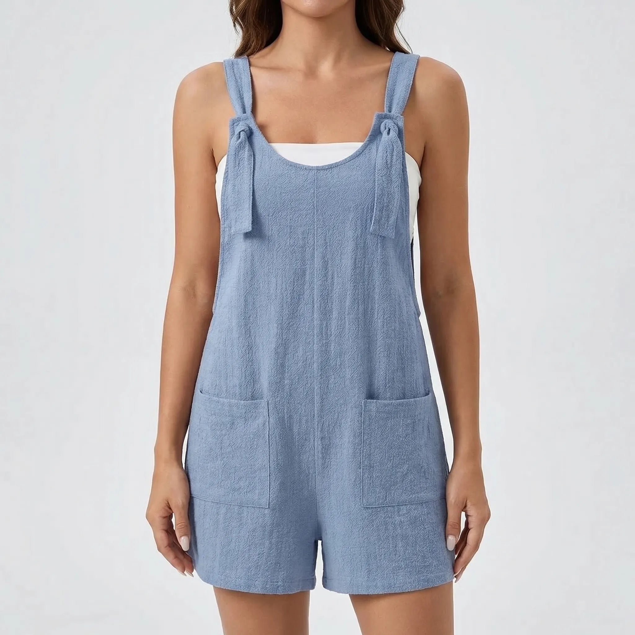 Nordspur | Rowella Sleeveless Wide-Leg Short Jumpsuit