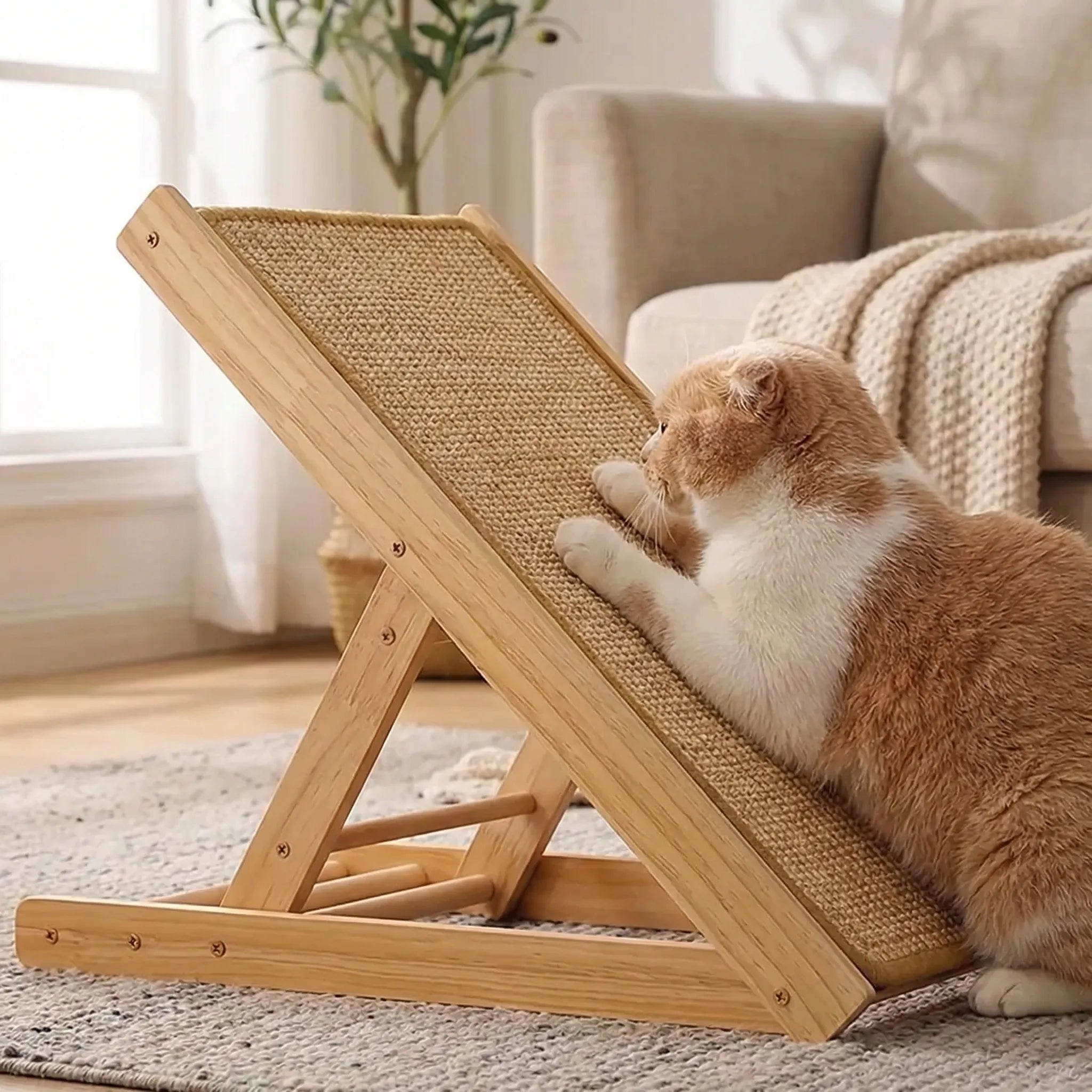 Nordspur | Scratchelo Angled Sisal Scratching Board With Wooden Frame