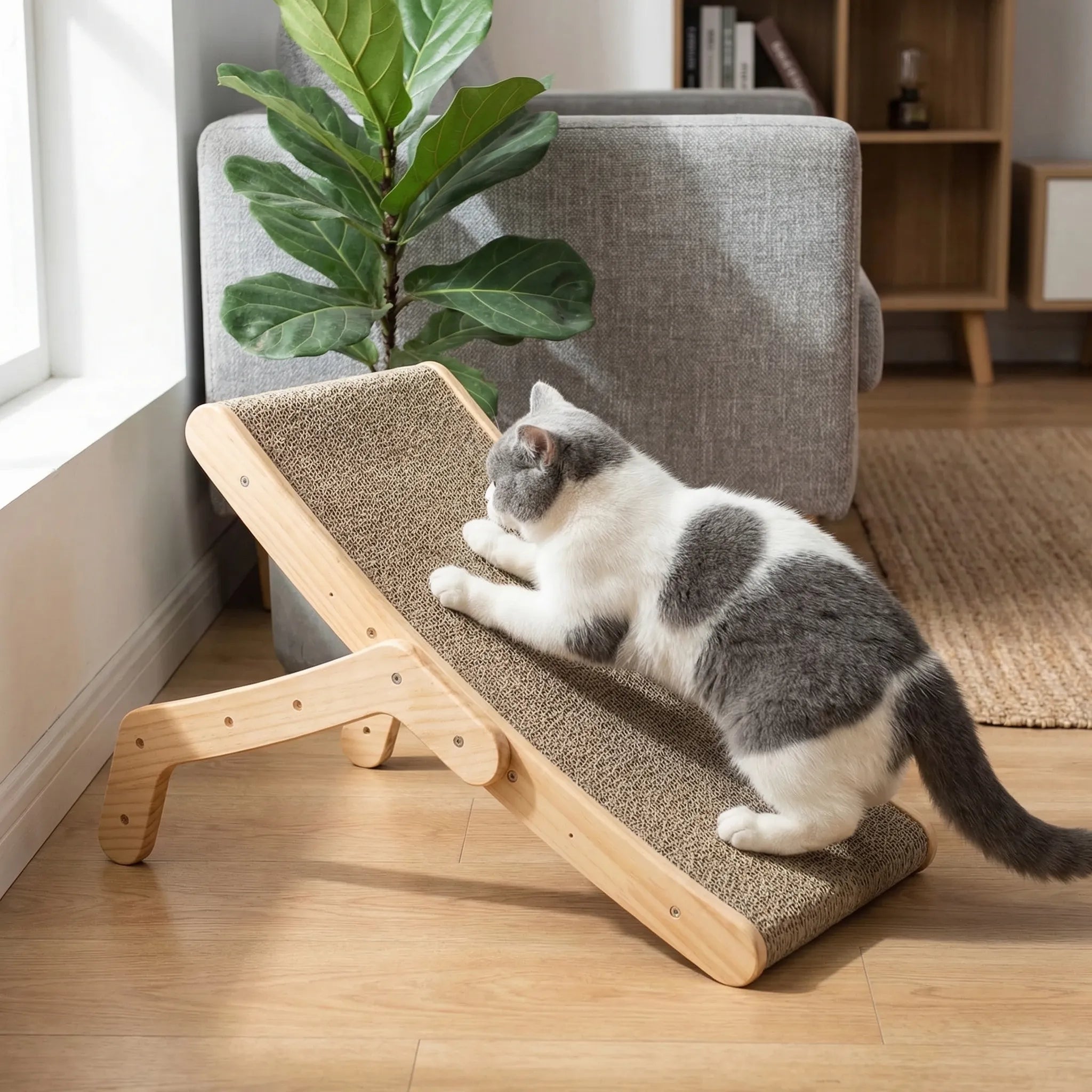 Nordspur | Scratchlounj Angled Cat Scratcher With Solid Frame