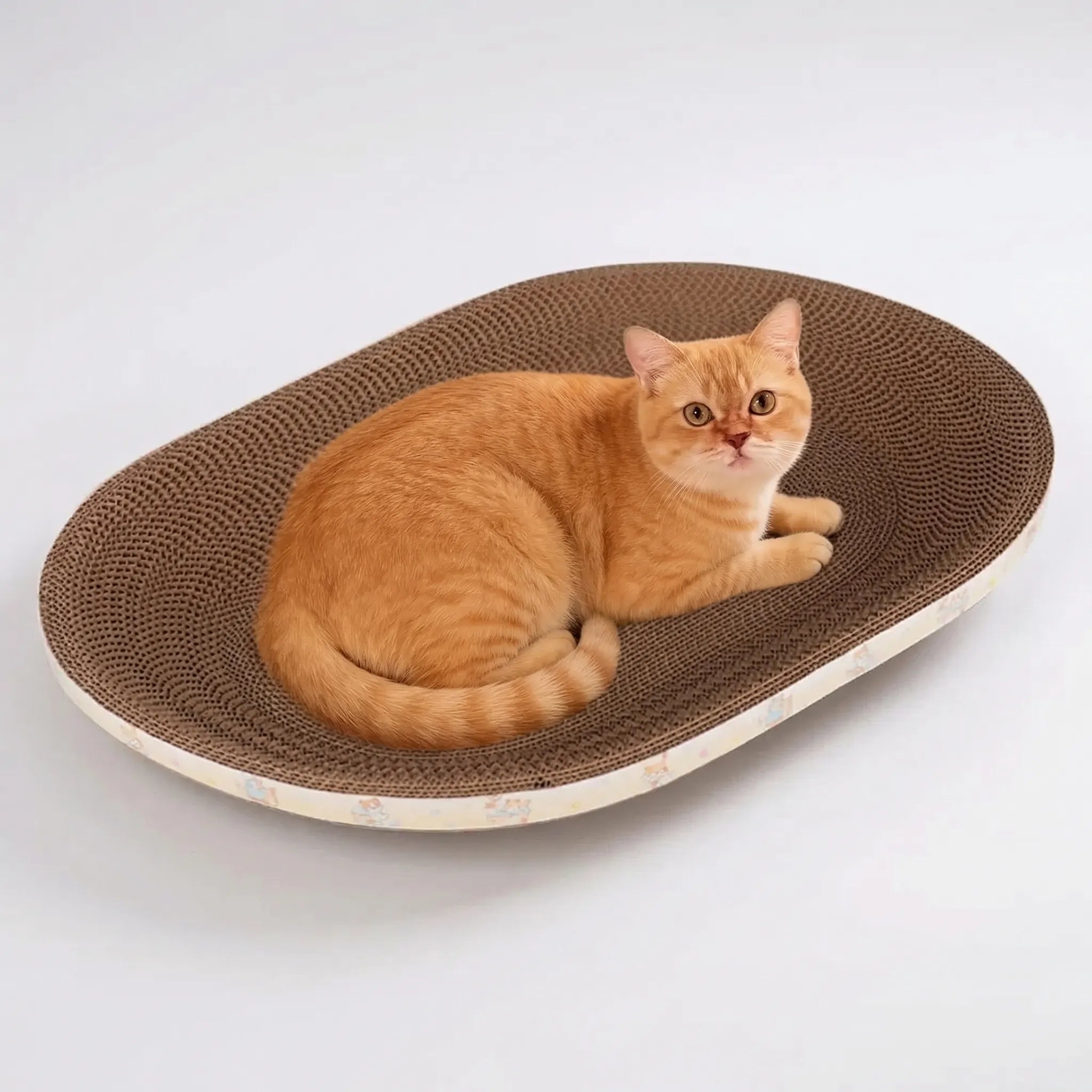 Nordspur | Scratchoval Oval Corrugated Cat Scratcher Bed