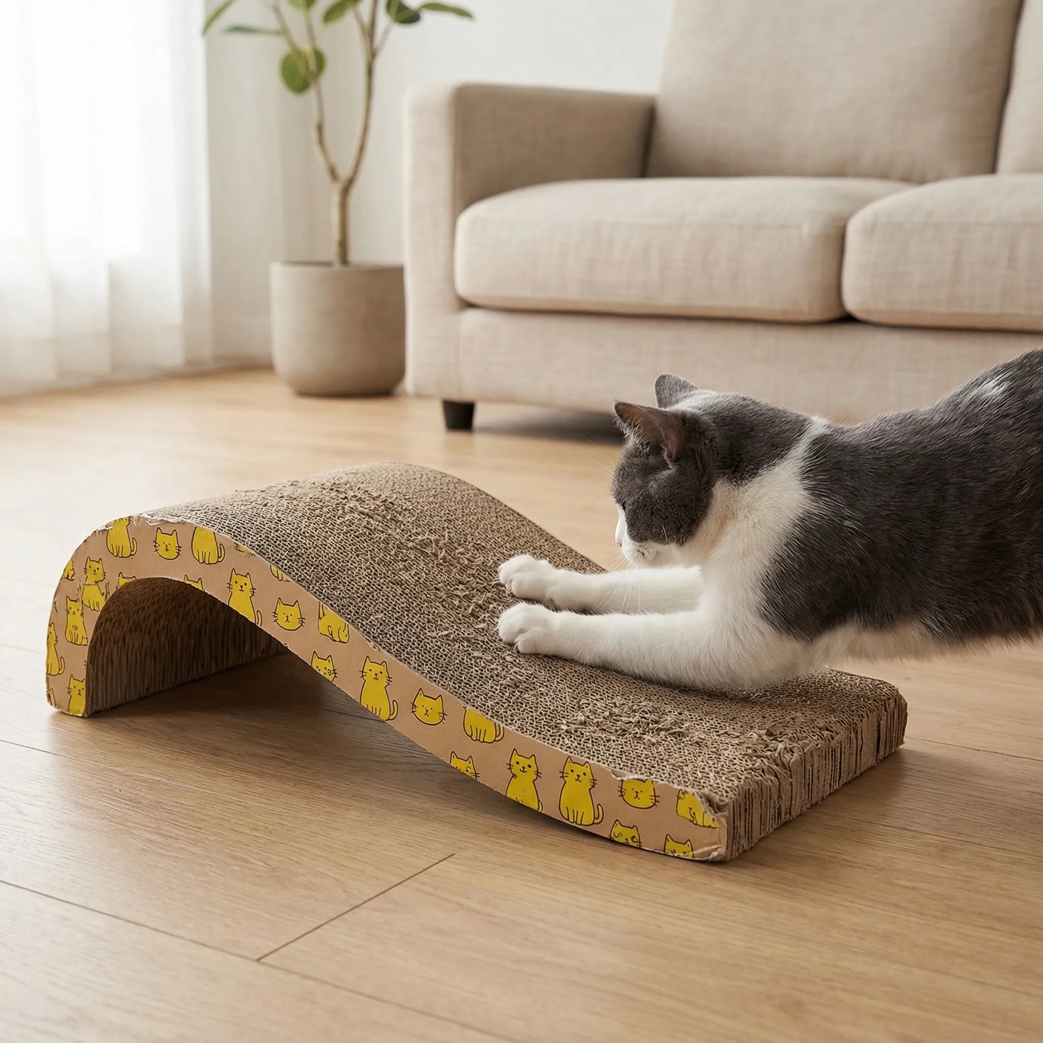 Nordspur | Scratchwave Wave-Shaped Corrugated Cat Scratcher
