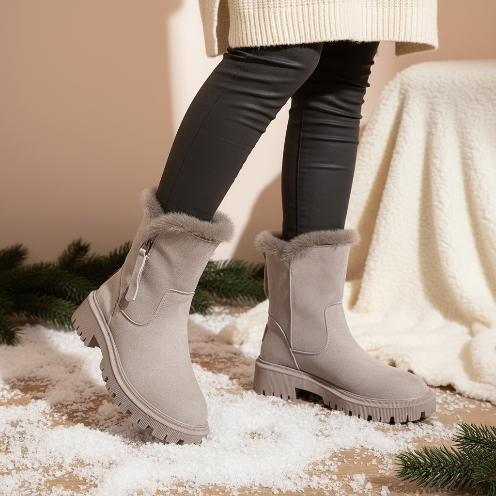 Nordspur | Short Plush Suede Boots
